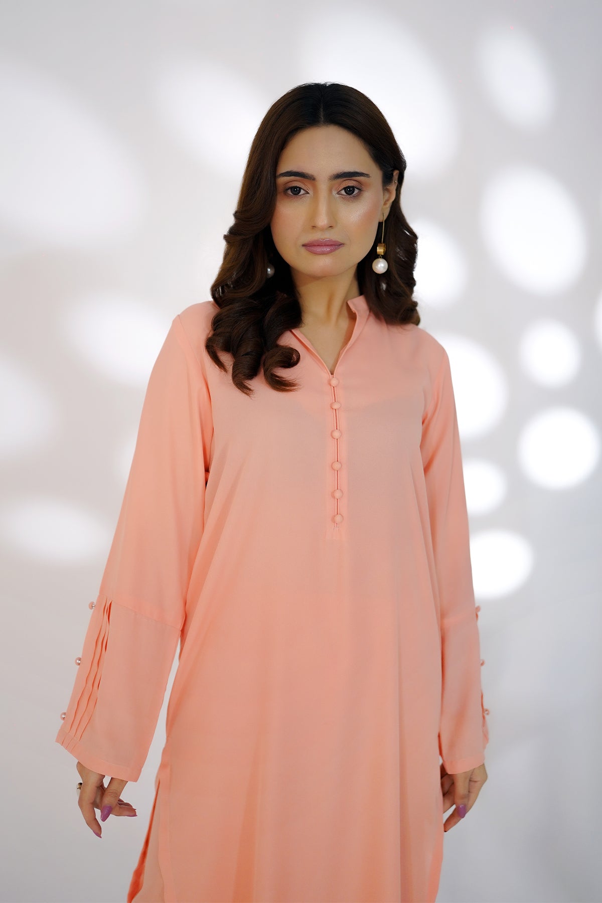 Velora Classic Peach Dress