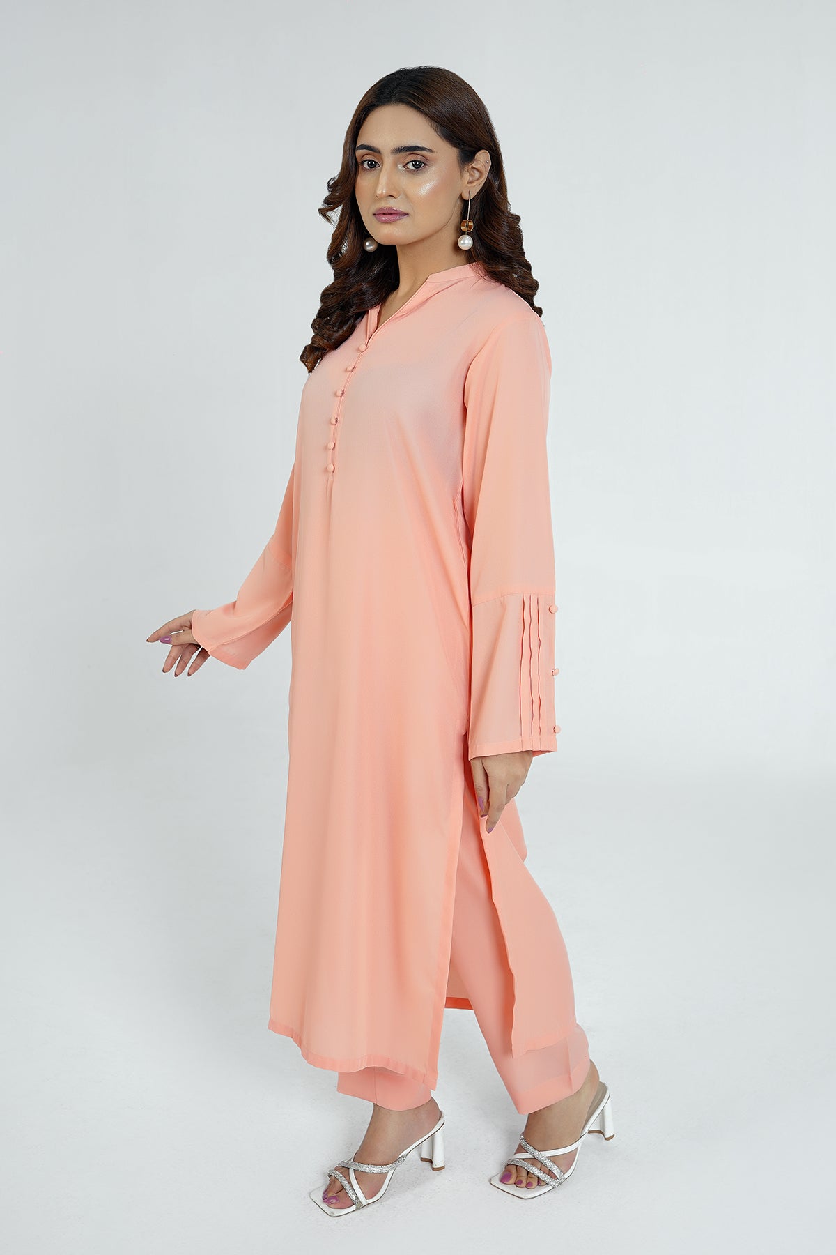 Velora Classic Peach Dress