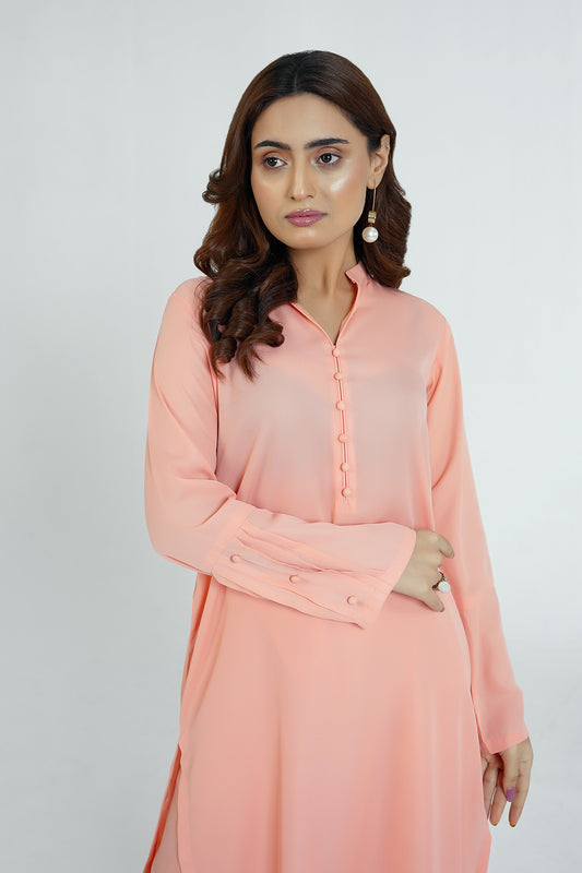Velora Classic Peach Dress