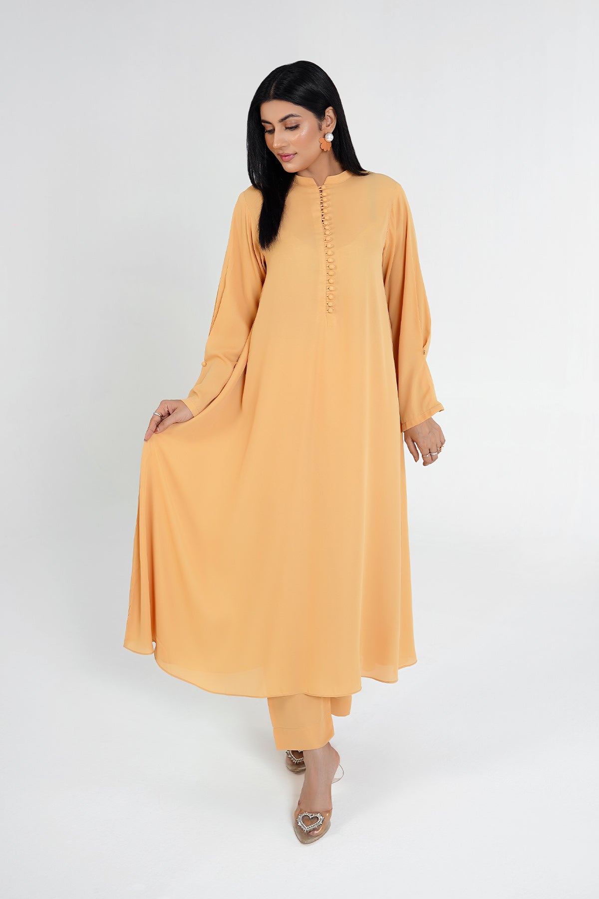 Golden Glow Long Frock