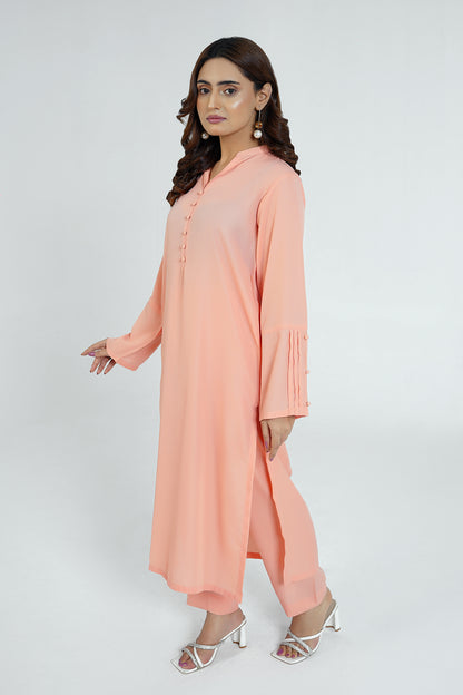 Velora Classic Peach Dress